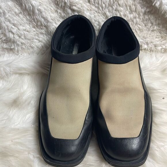 Jordan Two3 Cavvy Mens SZ 18 US Black leather & beige textile Slip-on Loafers - Picture 3 of 11